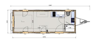 Tiny House plan Jade Les Frenchies