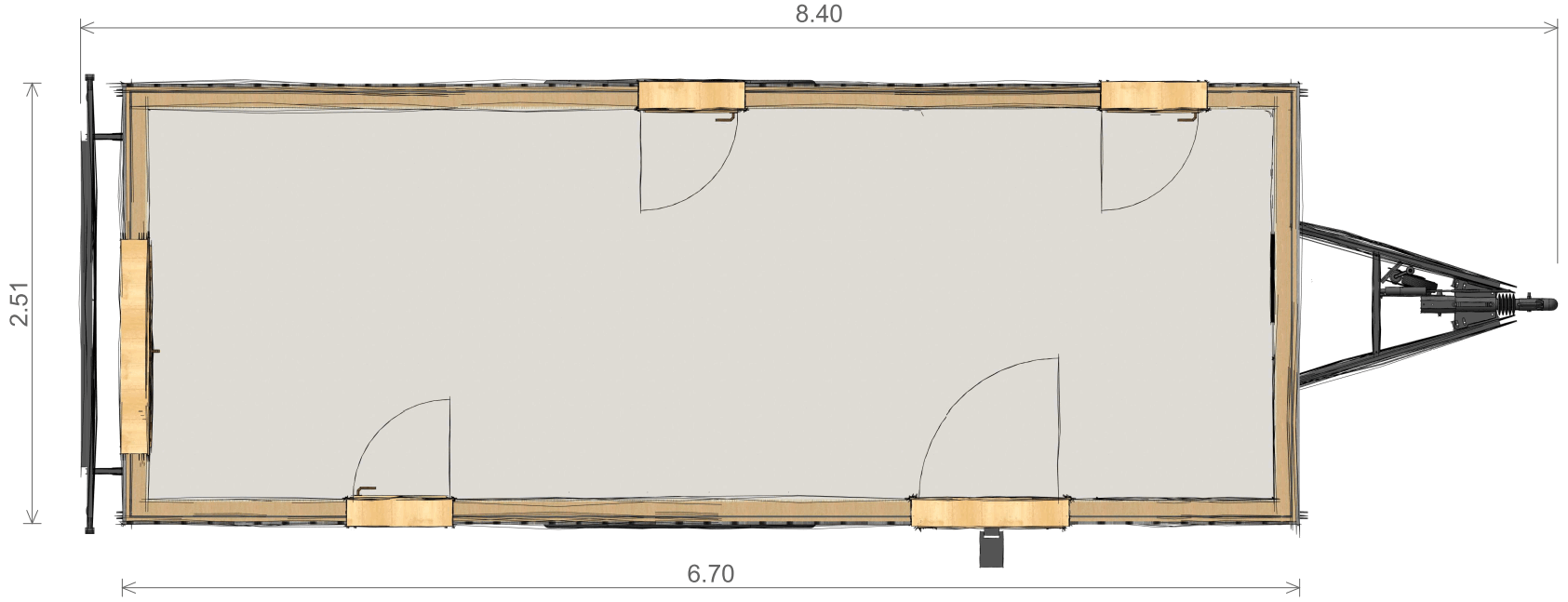 Plan tiny house Ambre