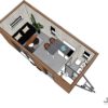 Chic House sans mezzanine, exemple d'aménagement